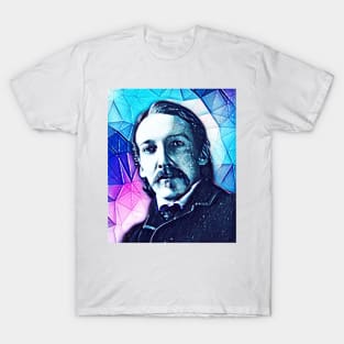 Robert Louis Stevenson Snowy Portrait | Robert Louis Stevenson Artwork 8 T-Shirt